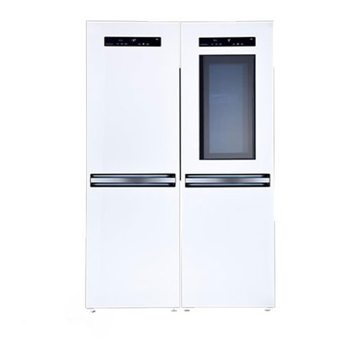 یخچال و فریزر دوقلو درب شیشه ای بروکس مدل RN 6004 - FN 6003