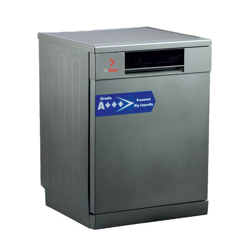 ماشین ظرفشویی 14 نفره جی سان (ناسیونال) نقره ای مدل NDM-314s