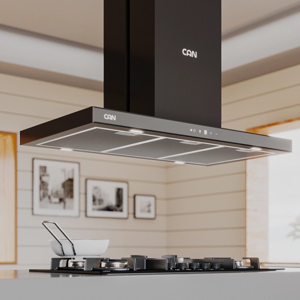 هود کن مدلCAN 1430 مشکی 90 سانت